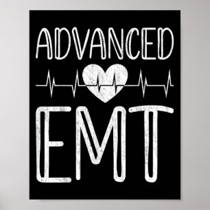 Poster Emt Avançado - Técnico Médico De Emergência Ems Pa