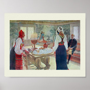 Póster En Bergman Stuga de Carl Larsson