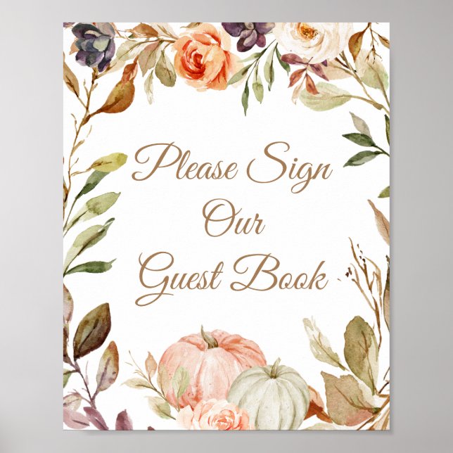 Poster Enamorai-se Abóbora Por Favor Assine nosso Convida (Frente)