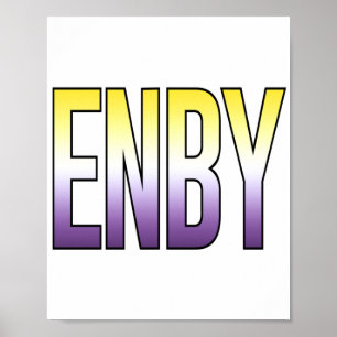 Poster ENBY - Não binário