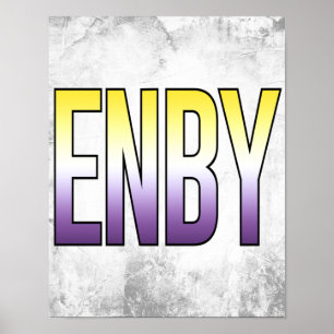 Poster ENBY - Não binário