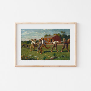 Poster Encaixe o chicote Winslow Homer