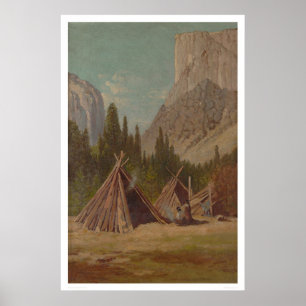 Póster Encampamento indiano no Vale do Yosemite (1189)