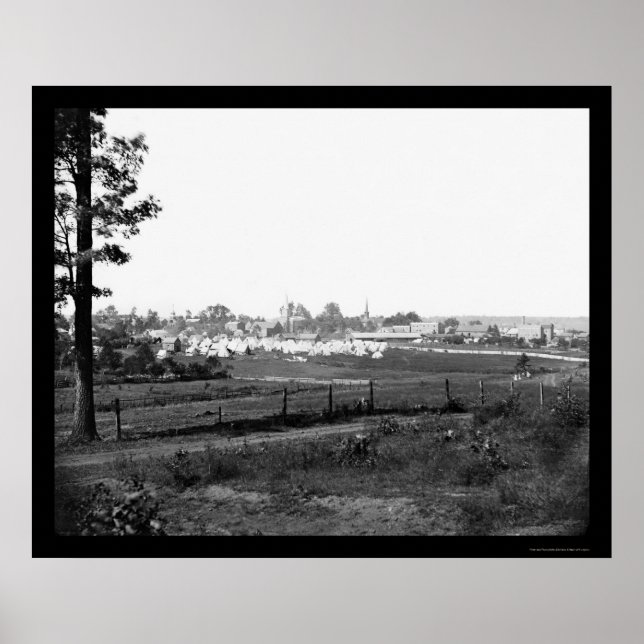 Poster Encampamento militar perto de Culpeper, VA 1863 (Frente)