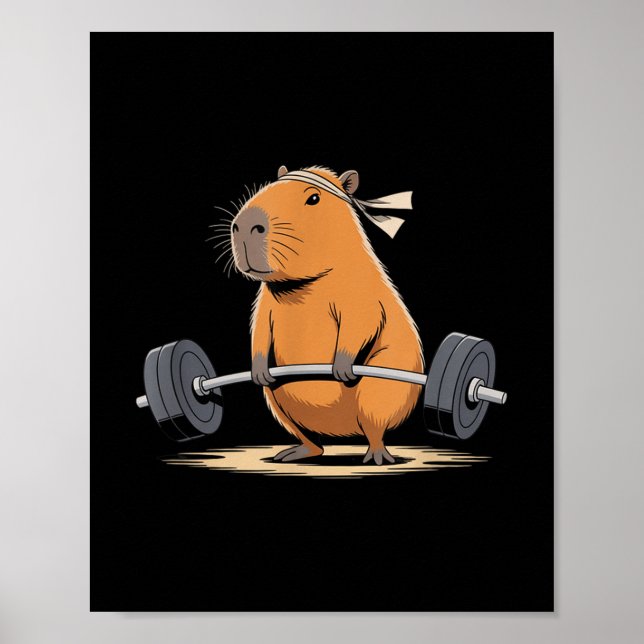 Poster Encantada Encantada Capybara Cute Capte Capt Gym L (Frente)