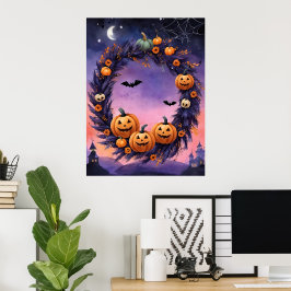 Poster Encantada Halloween Wreath