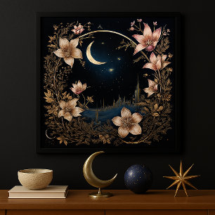 Poster Encantada Praga Lunar
