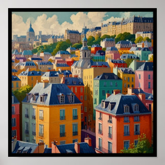 Poster Encantadora Cidade de Paris
