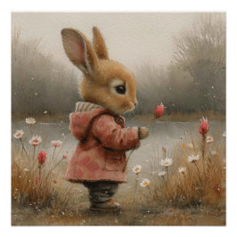 Póster Encantamento Bunny Bliss: Um Toque de Capricho Bun