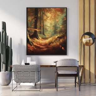 Poster Encantamento do outono: Floresta Mística