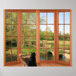 Poster Encantando Cotswolds Countryside com amigos