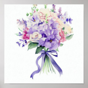 Poster Encantando Lilac, Buquê de Atendedores