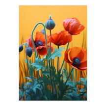 Encantando papoilas vermelhas