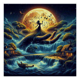 Póster Encantando Serenata de Lua