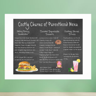 Poster Encantos Caros do Menu da Paternidade