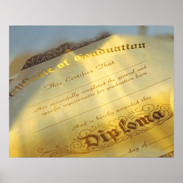 Poster Encerramento do diploma, certificado de graduação (Frente)