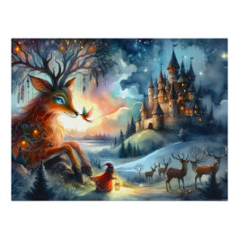 Póster Enchanted Castle Winter Art
