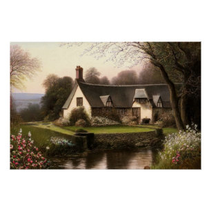 Póster Enchanting Country Cottage