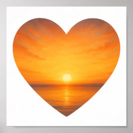 Poster Enchendo o coração com luz