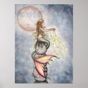 Poster enchido estrela da sereia do céu por Molly