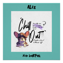 Póster Enchimento da aquarela rosa-rosa com aspas motivac