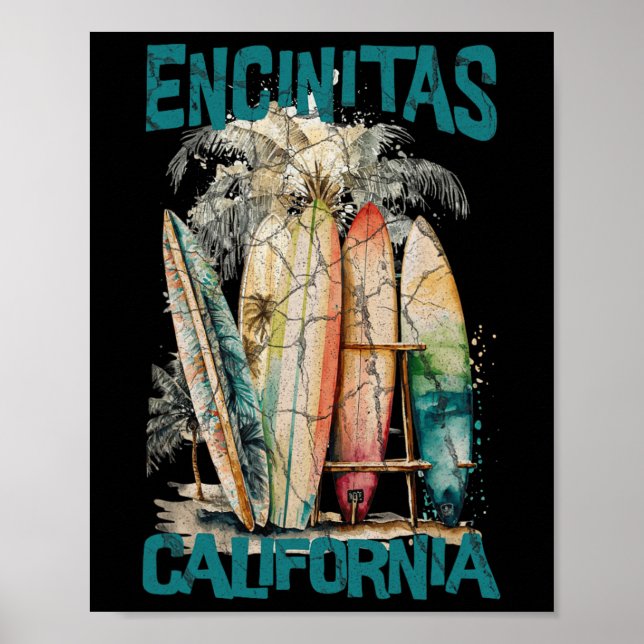 Poster Encinitas Califórnia _1  (Frente)