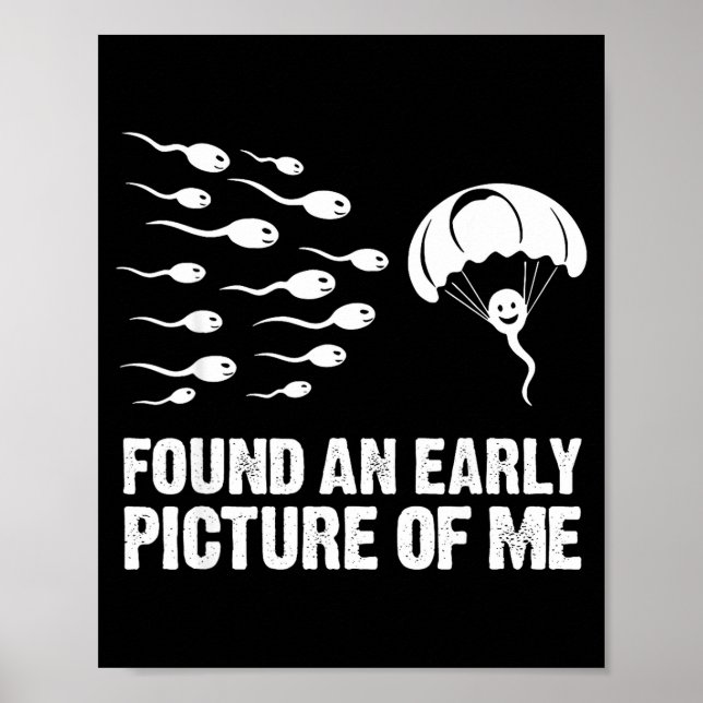 Poster Encontrada uma Imagem Antiga de Célula de Esperma  (Frente)