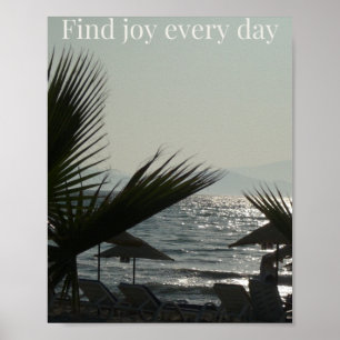 Poster encontrar alegria todos os dias