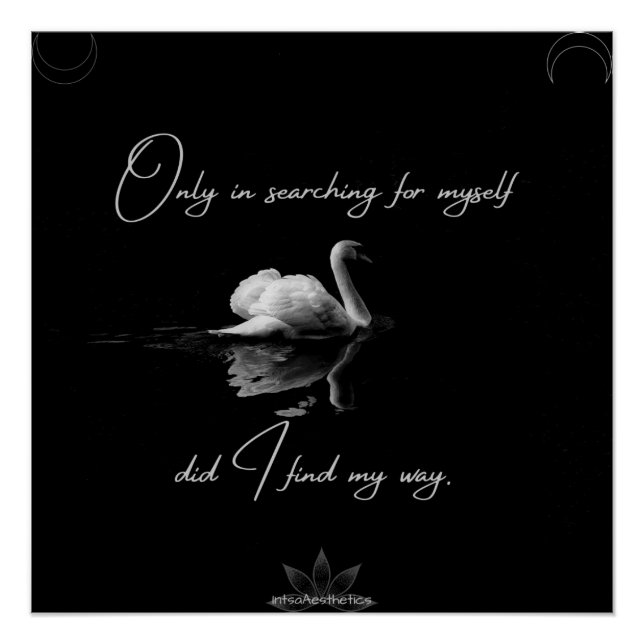 Póster Encontre meu Poster brilhante caminho (Frente)