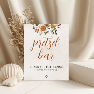Poster Encontre o Amor Mesa de Barra de Pretzel Chá de
