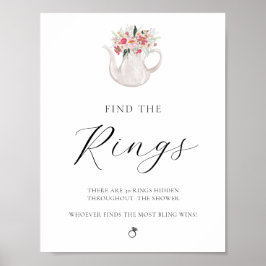 Poster Encontre o sinal do jogo do Chá de panela dos anéi