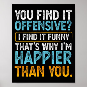 Poster Encontre Ofensivo Encontre Divertido - Humor Sarcá