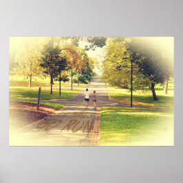 Poster Encontre-se correndo em Fitzroy Gardens Melbourne