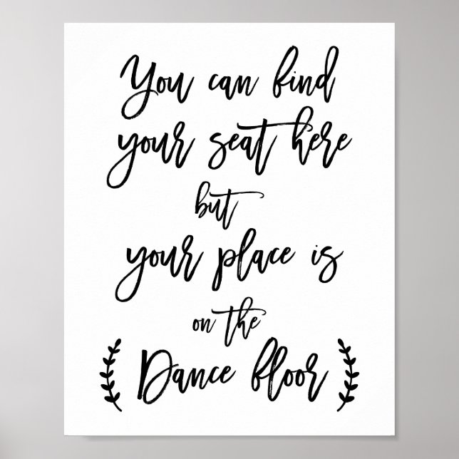 Póster Encontre seu assento aqui (Frente)