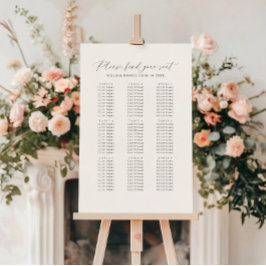 Poster Encontre Seu Assento Carta de Assentos Casamento