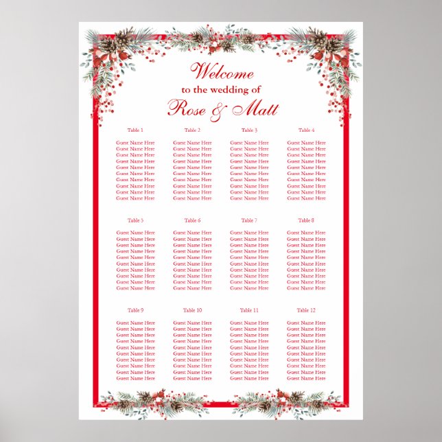 Poster Encontre seu assento no Natal (Frente)