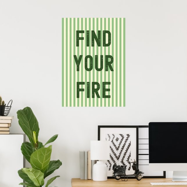 Poster Encontre seu fogo (Escritório em casa)