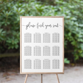 Poster Encontre seu gráfico de casamentos de script de as