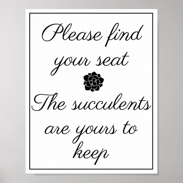 Poster Encontre seu sinal de assento (Frente)