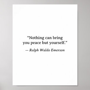 Poster Encontre Sua Própria Paz — Arte Inspiradora de Eme