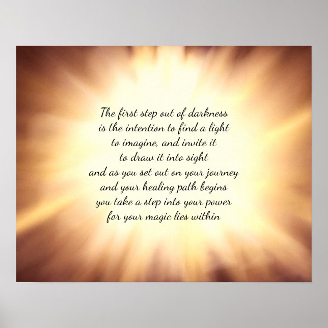 Póster Encontre uma Luz (Frente)