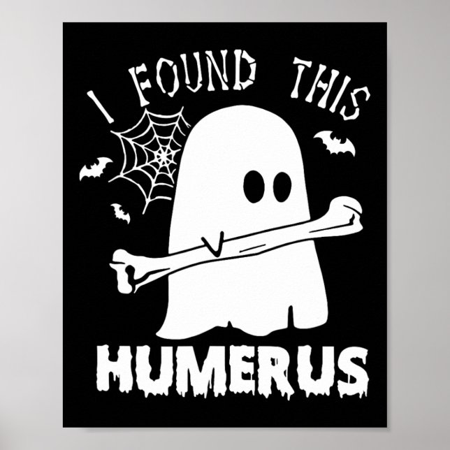 Poster Encontrei Este Humero Boo Ghost Halloween Costu (Frente)