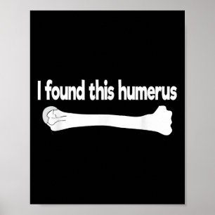 Poster Encontrei Este Humero Engraçado Anatomia Científic