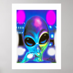 Póster Encontro alienígena