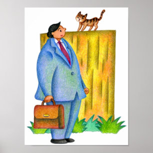 Poster Encontro com um gatinho no caminho para casa.