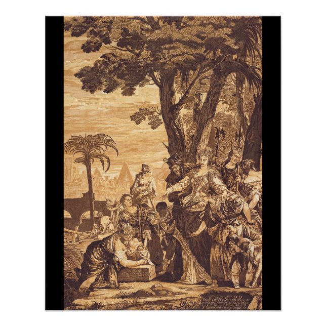 Póster Encontro de Moisés do Livro do Êxodo (Frente)