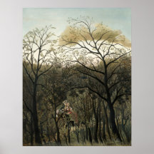Encontro na Floresta - Henri Rousseau Fine Art