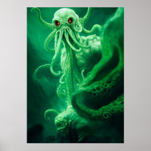 Poster Encontro subaquático com Cthulhu