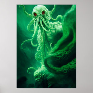 Poster Encontro subaquático com Cthulhu