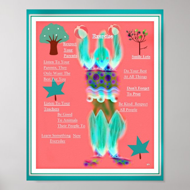 Póster ENCORAJAMENTO PARA CRIANÇAS. Pôster (Frente)